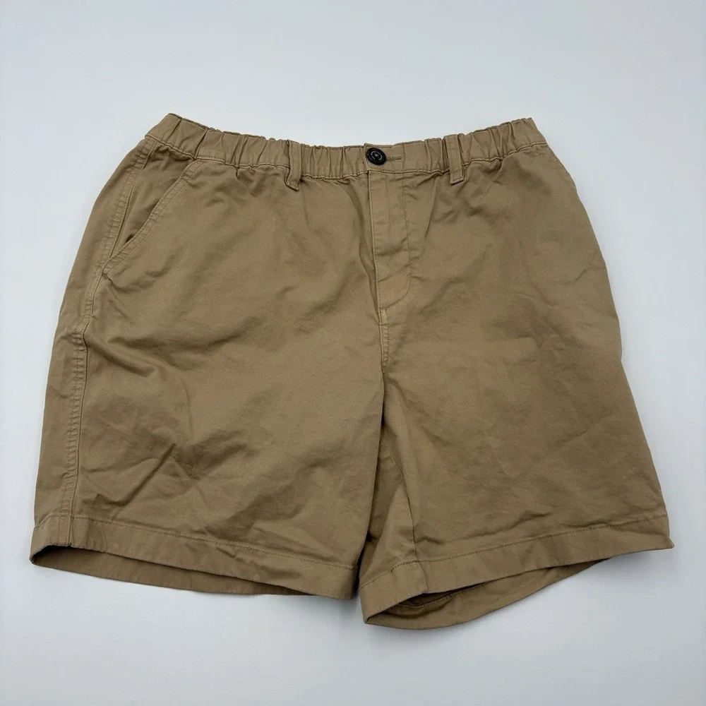 Chubbies Mens Large 7 Khaki Stretch Casual Shorts Everyday Weekend